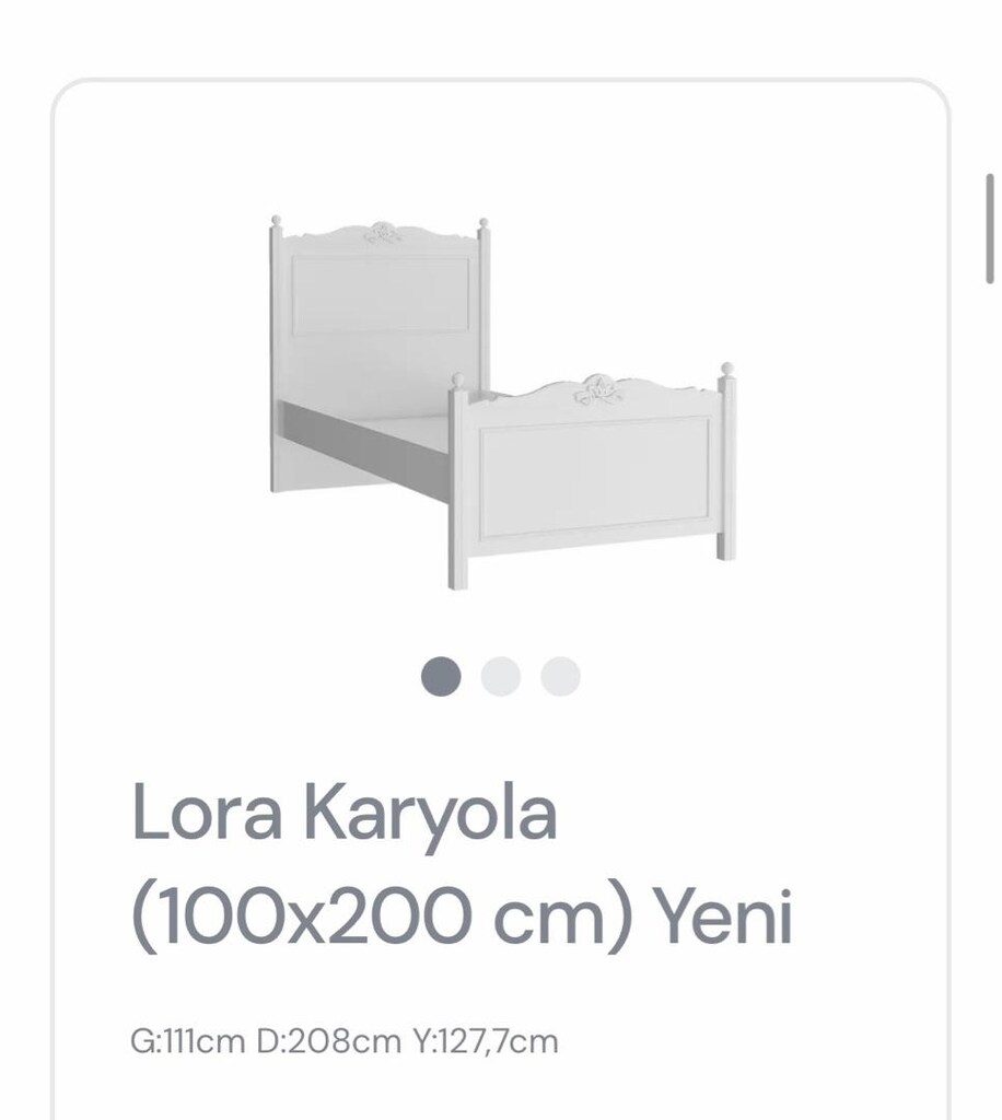 ALMİRA LORA MODELİ KARYOLA +KOMIDIN+ŞİFONYER+YATAK GENÇ ODASI - 10