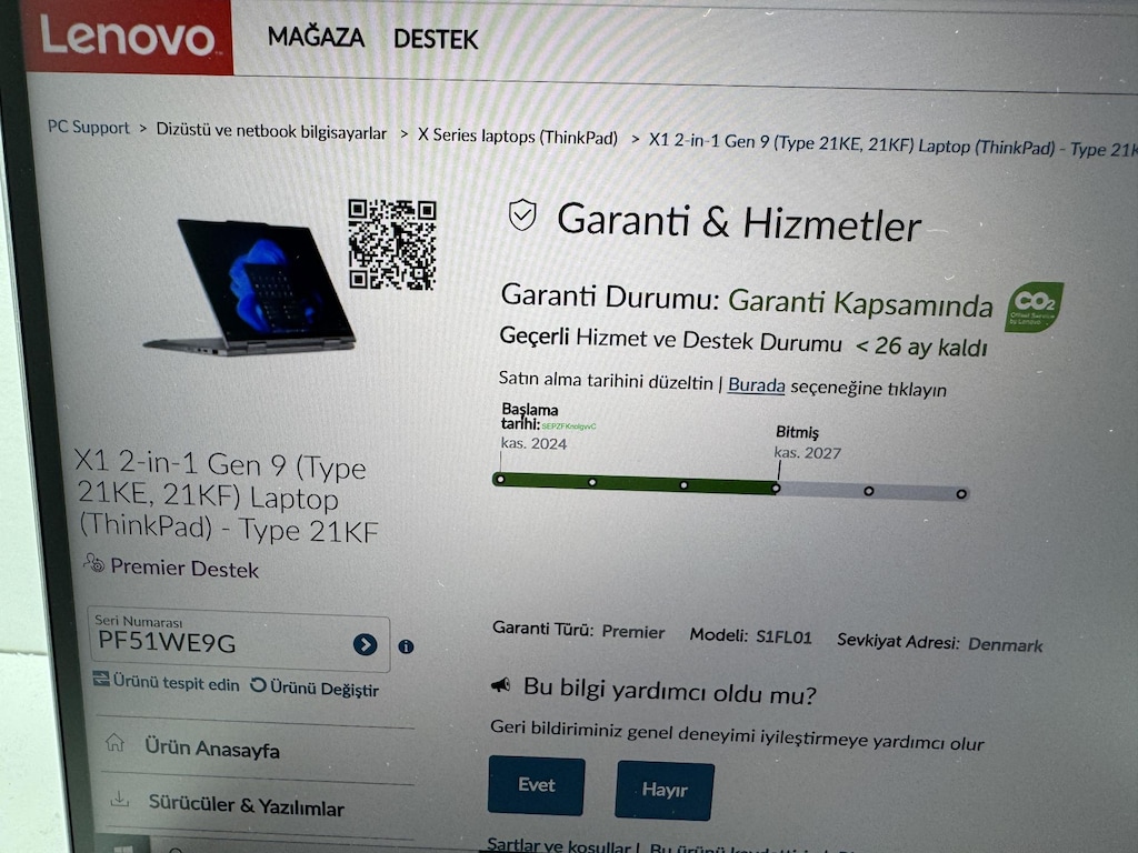 THİNKPAD X1 2 İN 1 ULTRA 7 İŞLEMCİ 16 GB RAM 512 NVME DOKUNMATİK - 9