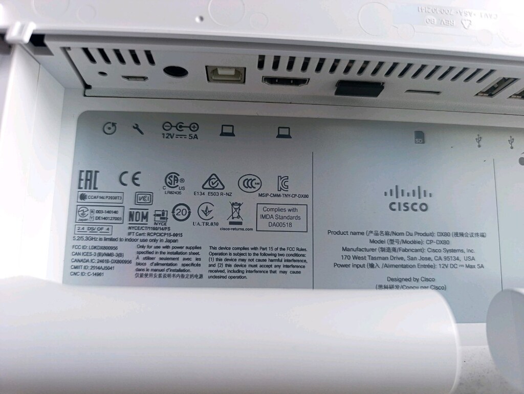 Cisco DX80 Video Konferans Monitörü - 5
