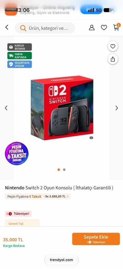 Nintendo Switch 2 YIL DİSTRİBÜTÖR GARANTİLİ (Hediyeli VR Gözlük) - 3