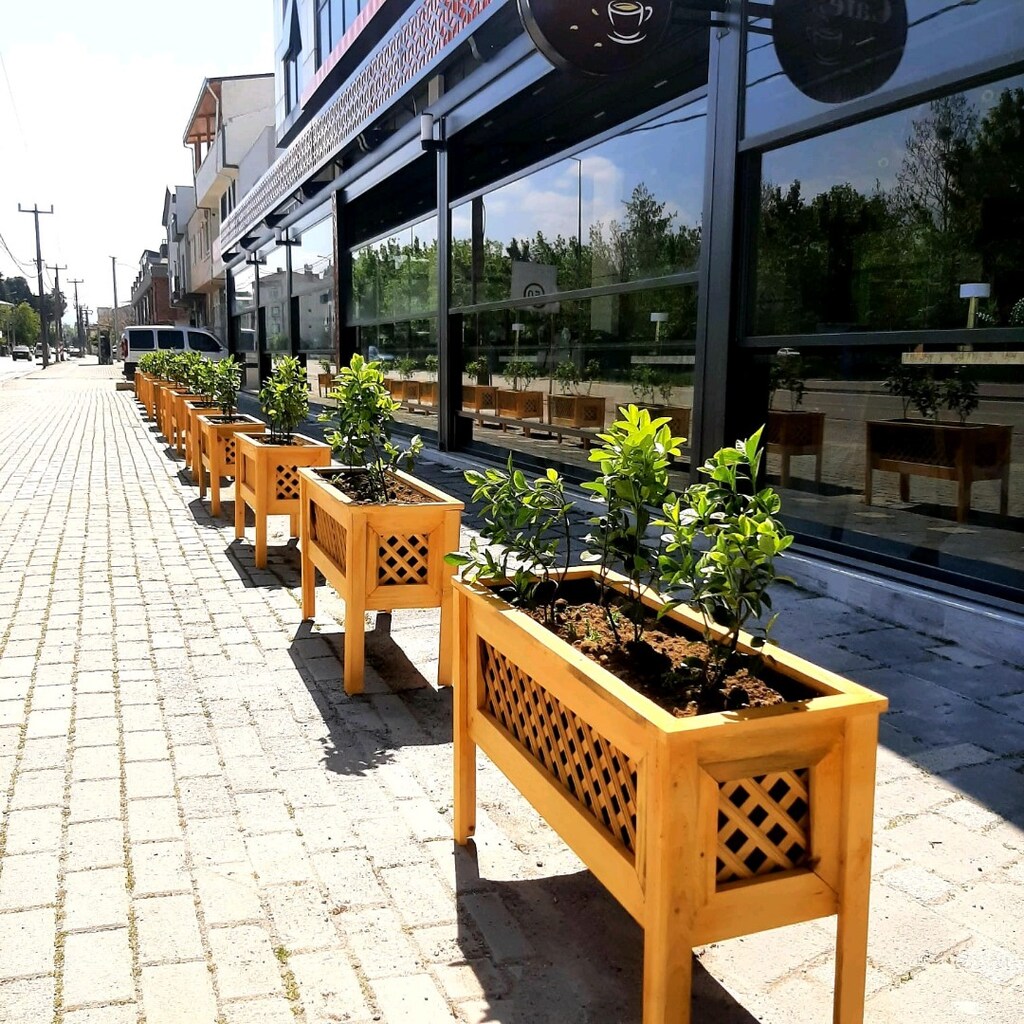 Ahşap çiçeklik - 5