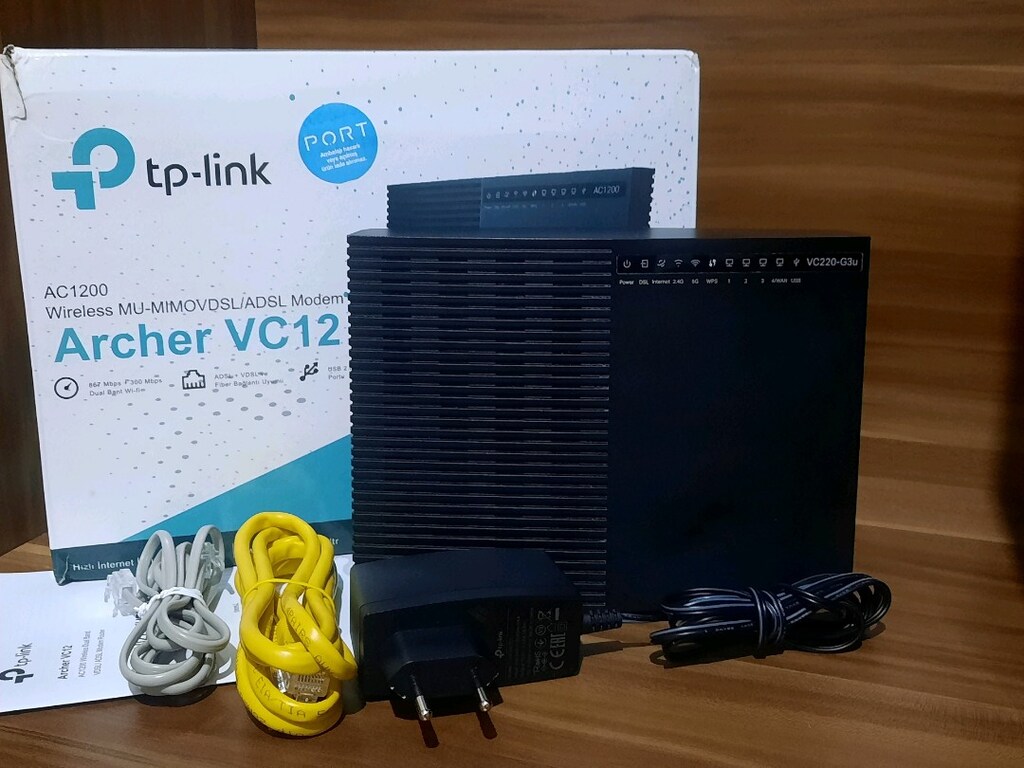 VDSL MODEM 5G VE 2.4G, YENİ NESİL, TPLINK, 6392 - 2