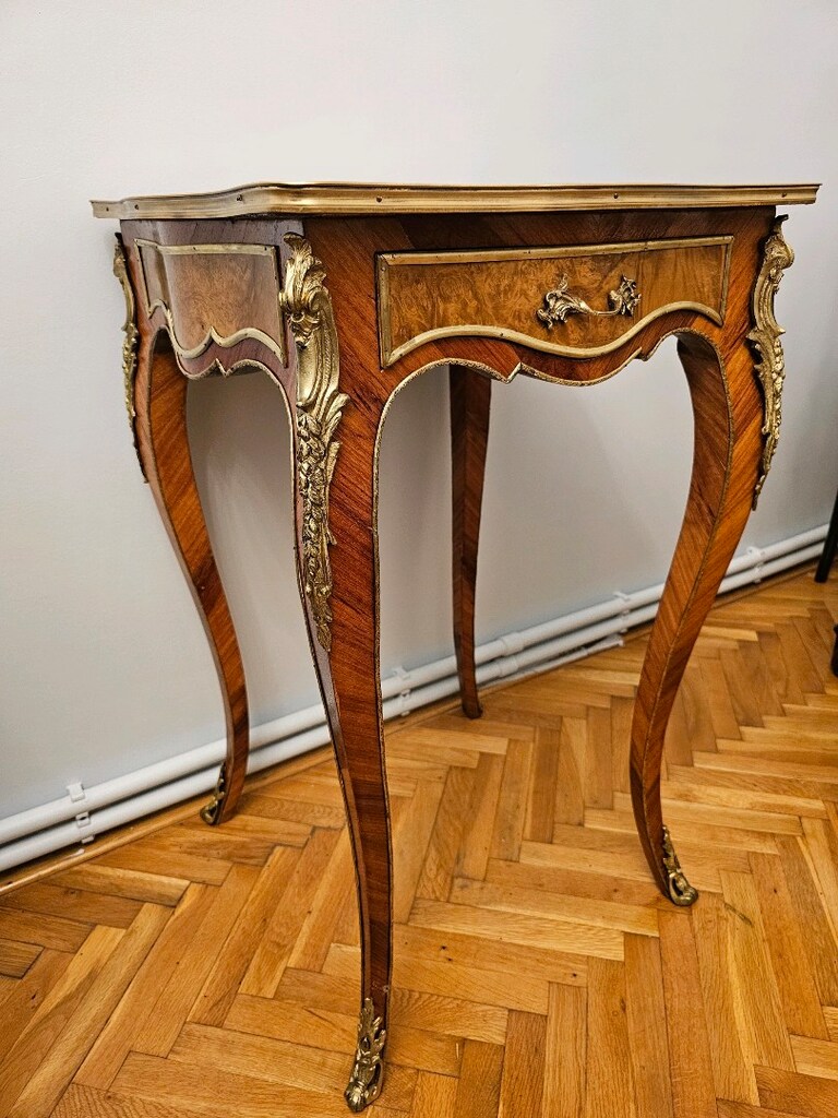 antika fransız marküteri sehpa - 2