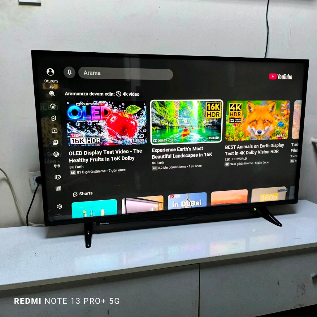 Toshiba 127 Ekran 4K Android jelatini üstünde Tertemiz Televizyon - 8