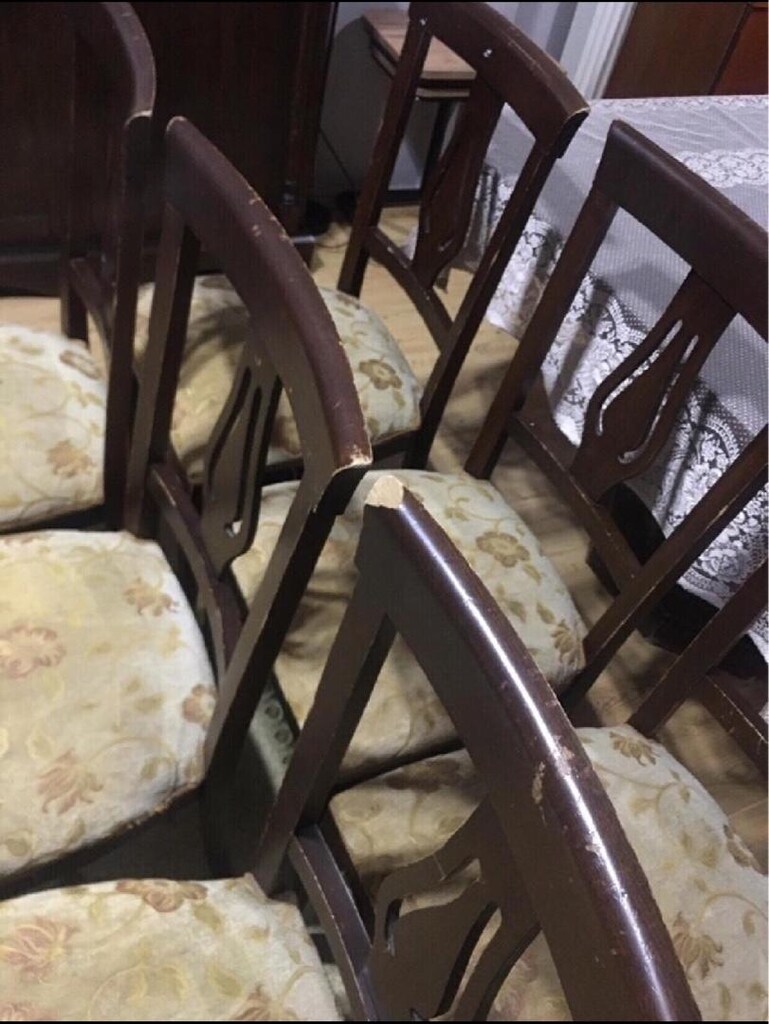 CEVİZ AĞACI ESKİTME YEMEK MASASI - 8