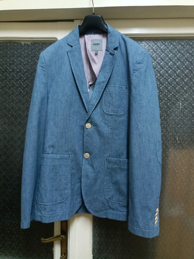 mavi denim blazer ceket - 2