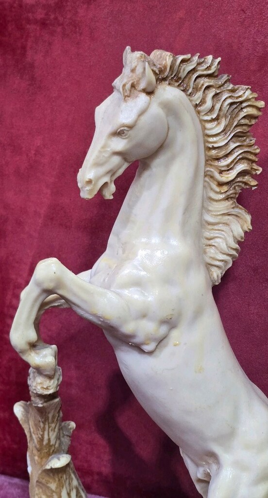 italyan vintage şaha kalkmış at biblo ( dekoratif ) - 2