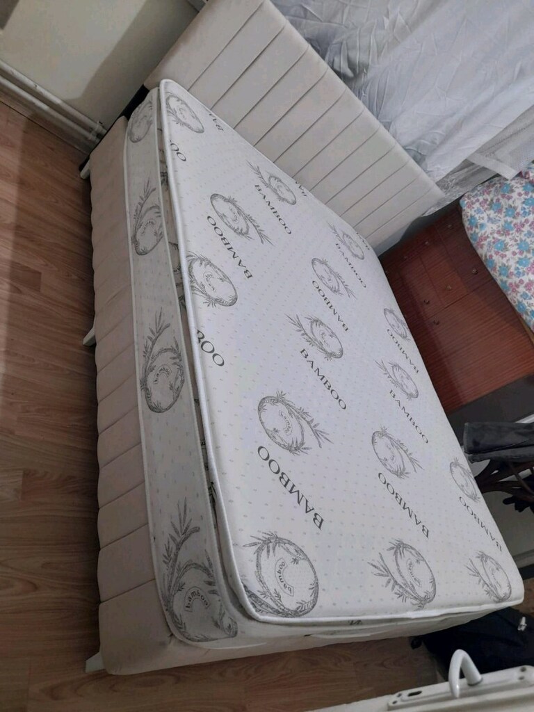 çift kişilik yatak baza başlık 3lü set - 2