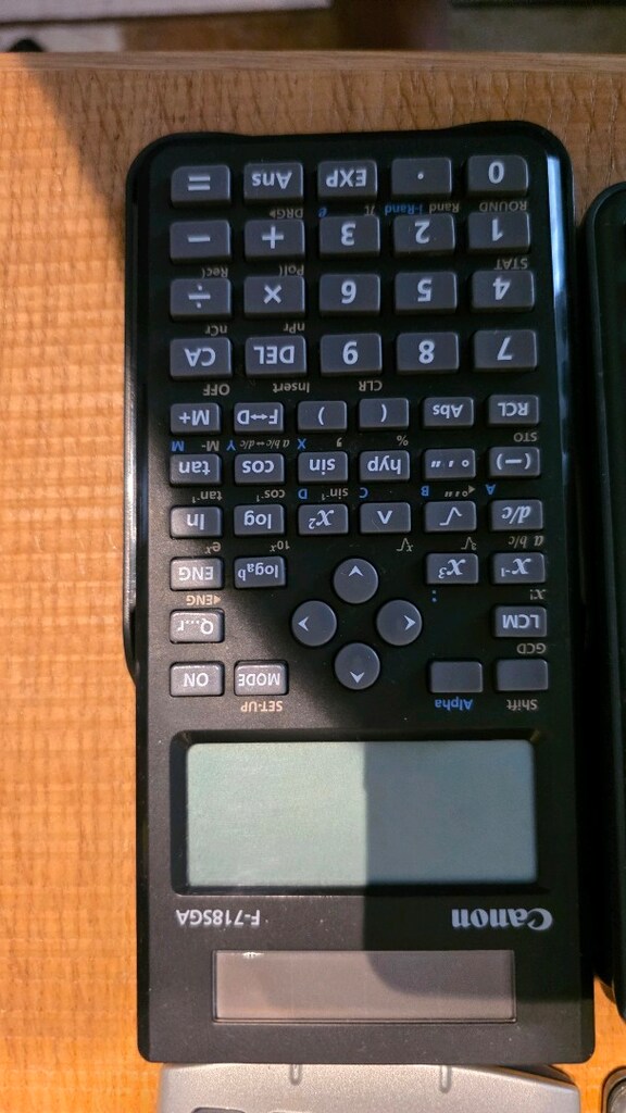 Casio bilimsel hesap makinesi, Açıklama oku - 5