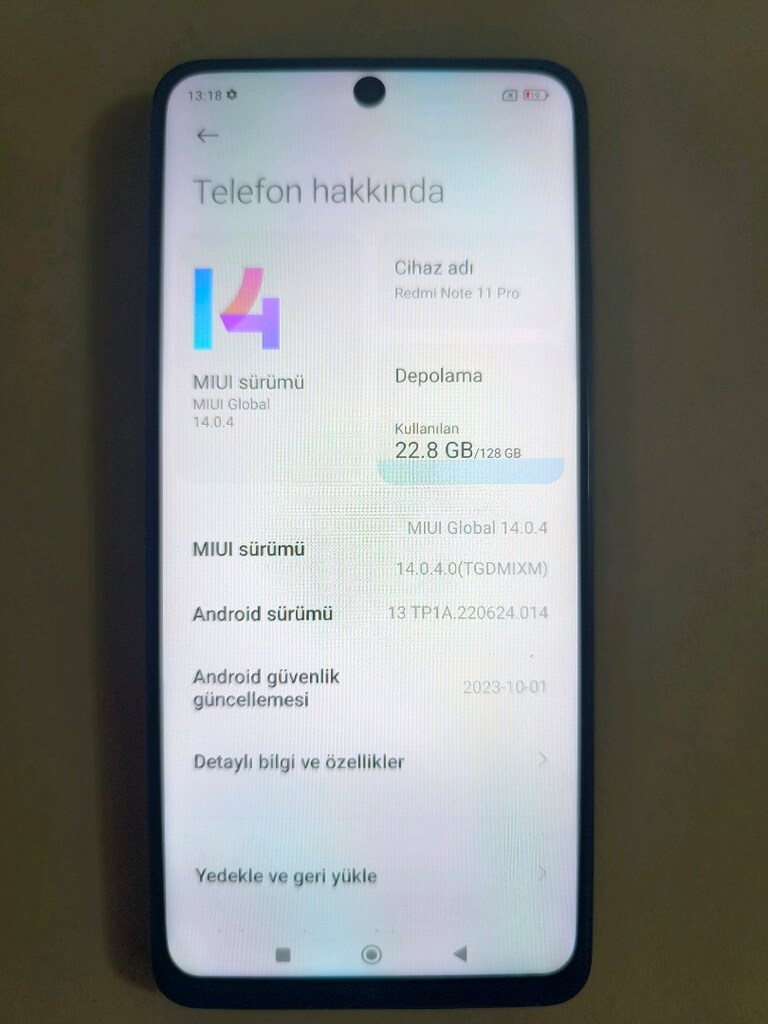 XİAOMİ REDMİ NOTE 11 PRO 128 GB HAFIZA 8+3 GB RAM - 4