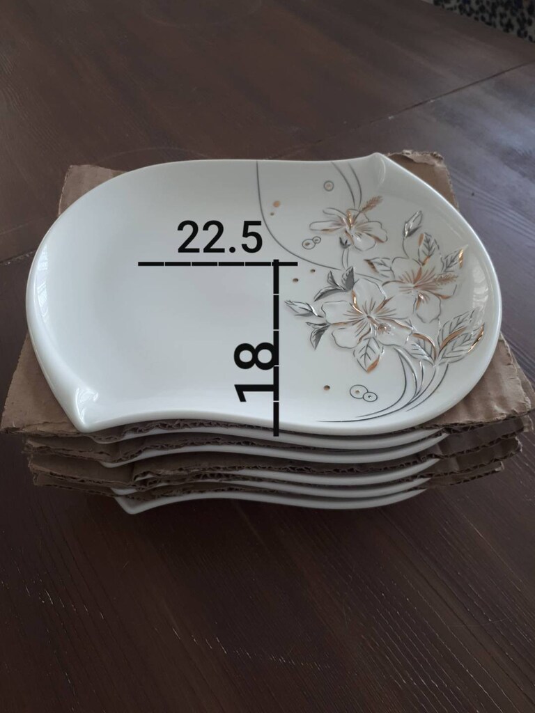 6 adet tatlı/pasta tabağı - 8
