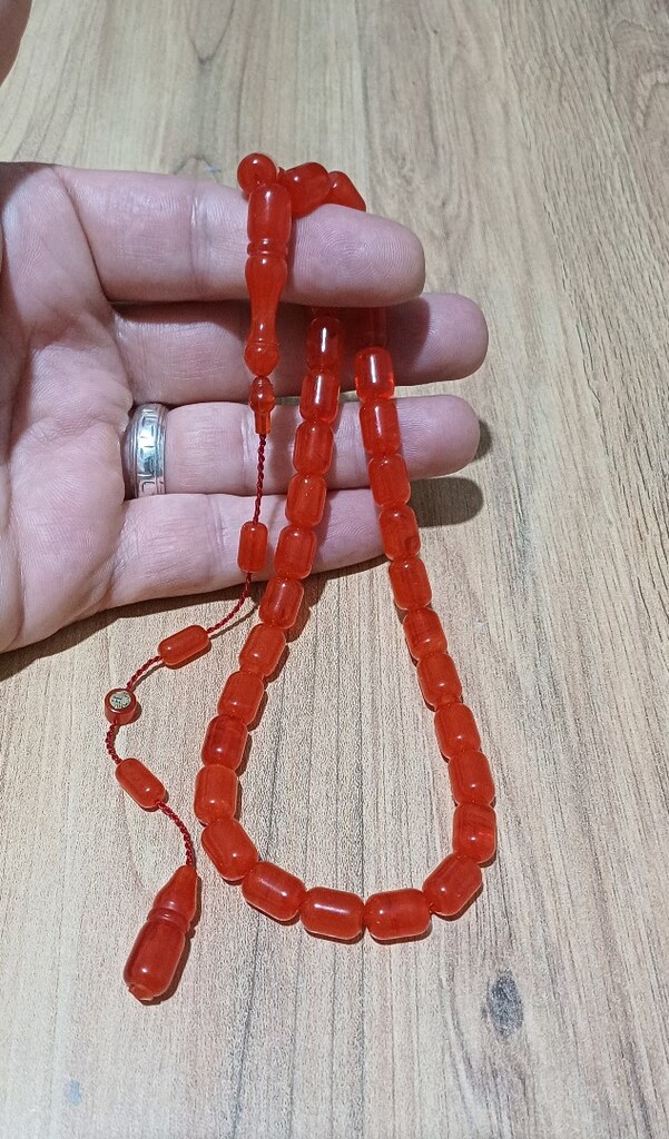 Sıkma Kehribar Tesbih - 4