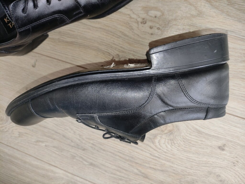 Kemal Tanca Erkek Deri 41 Siyah Klasik Kösele Erkek 41 Ayakkabi - 6