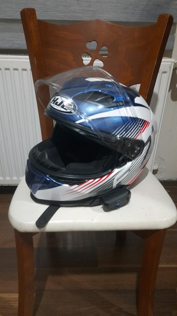 Motorsiklet Kaskı (HJC F71 red,blue) - 2