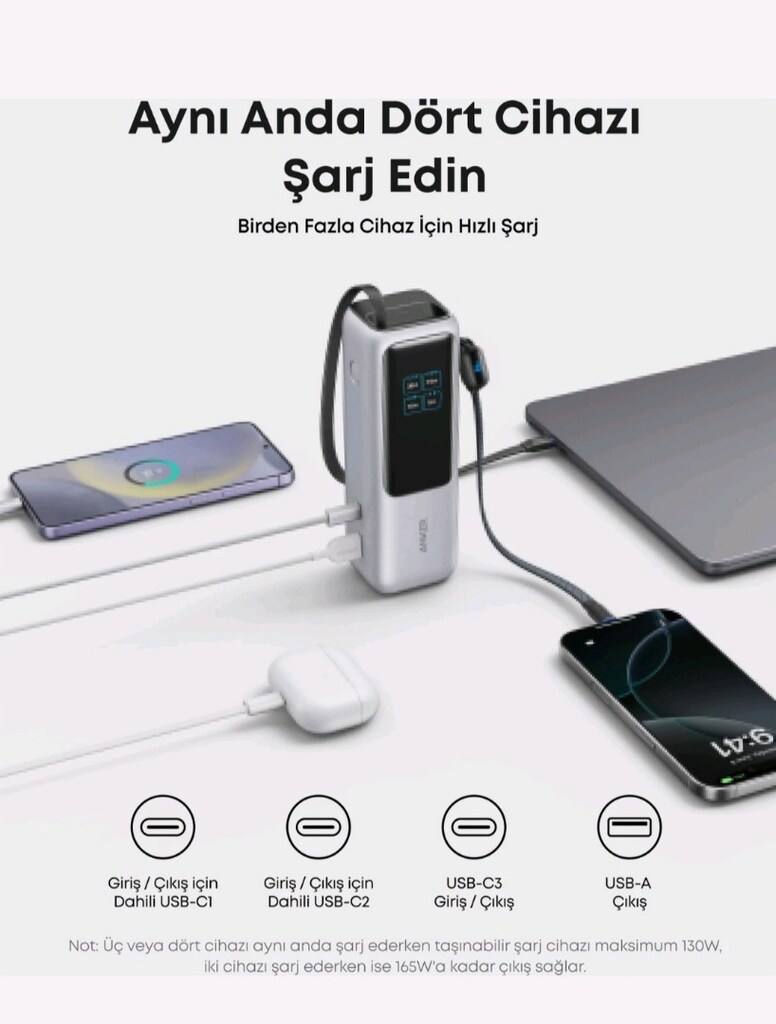 ANKER ZOLO 165W 25000 mah POWERBANK - 7