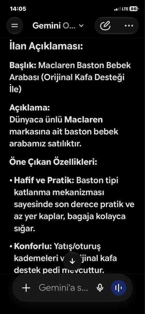 MACLAREN marka puset baston tipi - 2