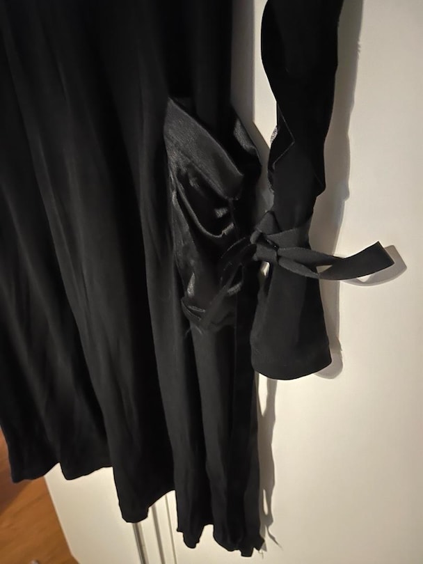 Siyah gotik elbise - 3