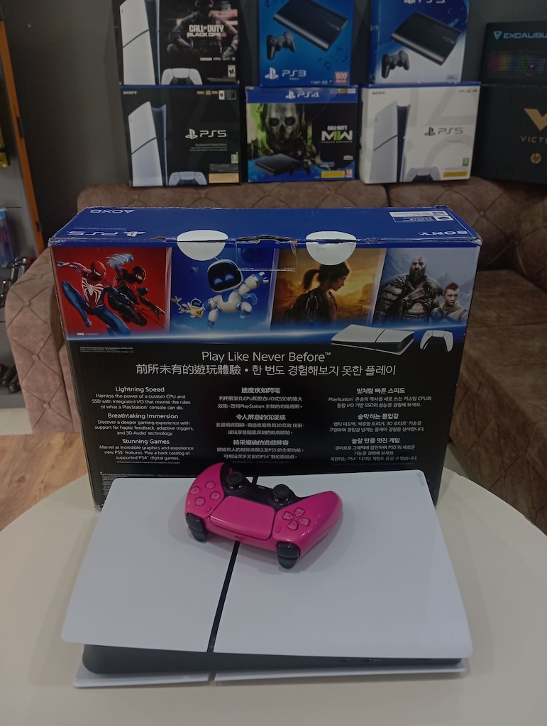 PS5 SLİM DİGİTAL 1TB 1KOL 6AY GERÇEK GARANTİ FULL SET - 2