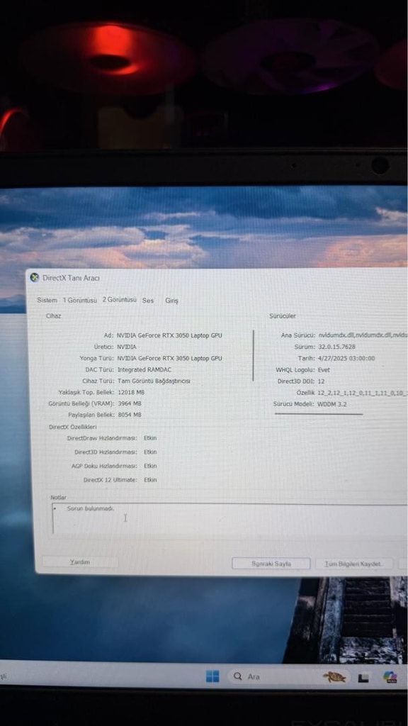CASPER EXCALİBUR G770 RTX 3050 LAPTOP PC - 2