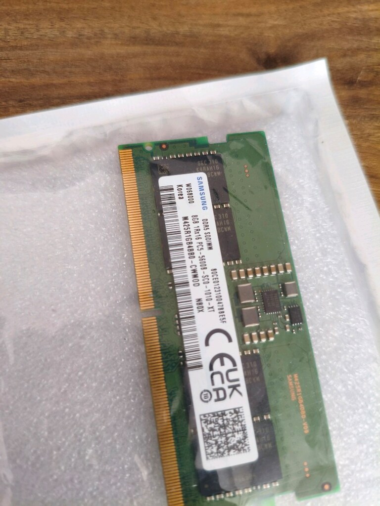 Samsung 8 GB DDR5 5600 MHz CL46, 1.1V Notebook RAM bellek - 5
