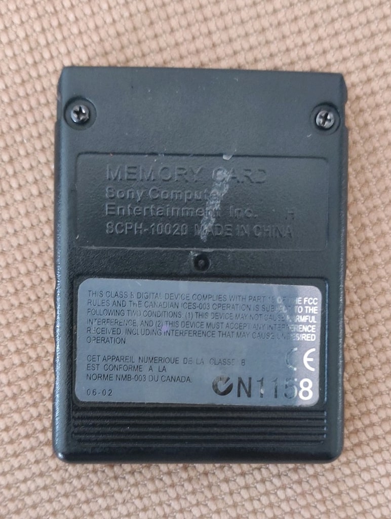 Sony Playstation 2 PS2 MagicGate 8mb Siyah Hafıza Kartı SCPH-10020. - 2