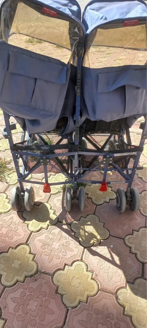 Maclaren Marka Katlanabilir İkiz Bebek Arabası - 4