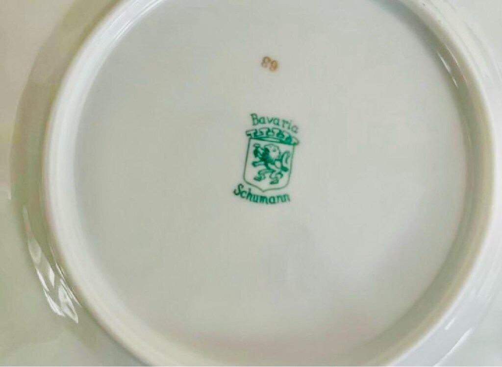 Bavaria Schumann 6lı antika pasta tabağı - 3