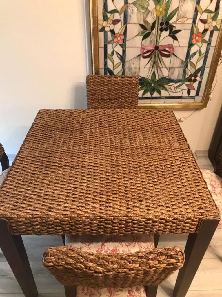 Beymen Home Laura Ashley Döşemeli Doğal Rattan Masa Sandalye - 3