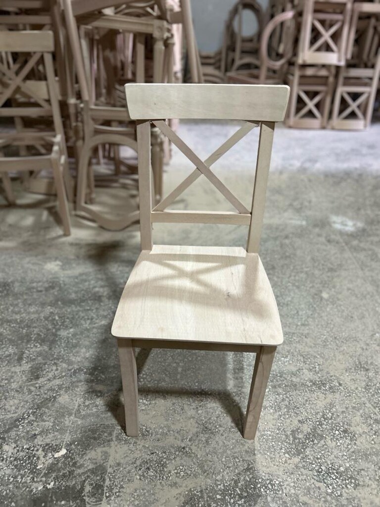 SANDALYE AHŞAP HAM CİLASIZ - 2