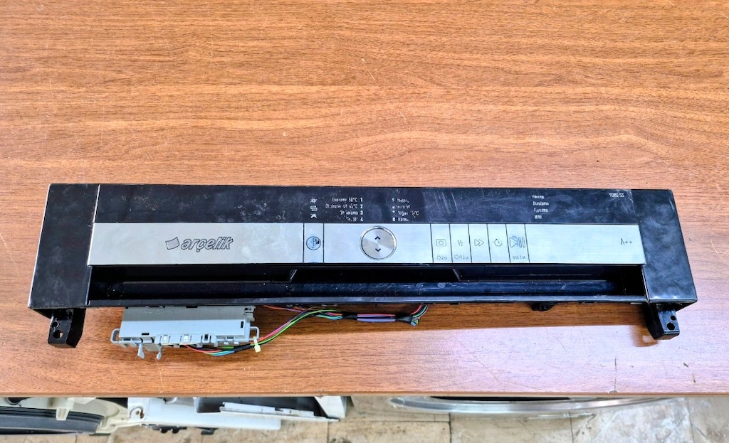 Arçelik 9380 SS Bulaşık Makinesi Ön Kontrol Paneli ve Kartı Komple Set - 4