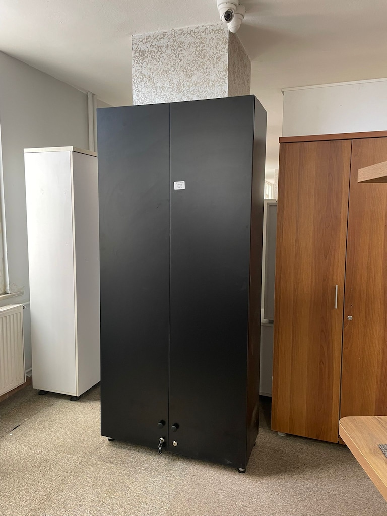 KLAS OFİS ÜSKÜDAR 90x35x200 SİYAH RENK DOSYA DOLABI - 4