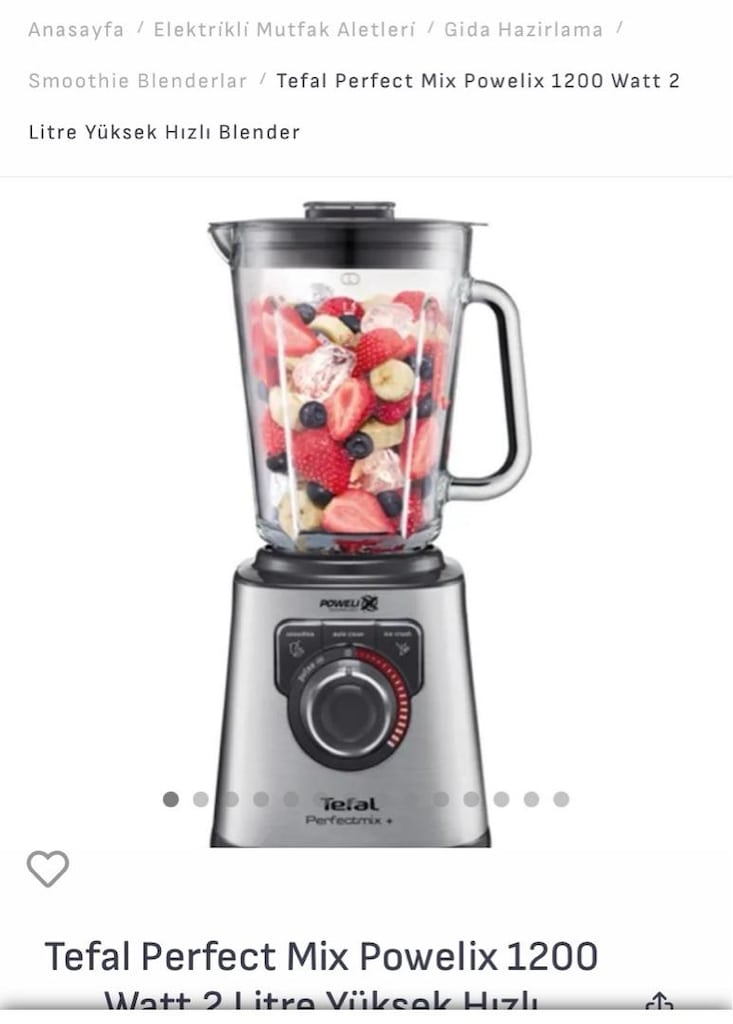 Tefal Perfect Mix Powelix 1200 Watt 2 Litre Yüksek Hızlı Blender - 2