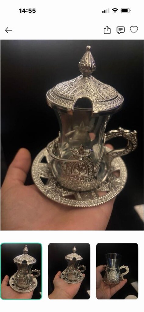 Antep’ten çay seti ve tepsiside var takım sıfır - 2