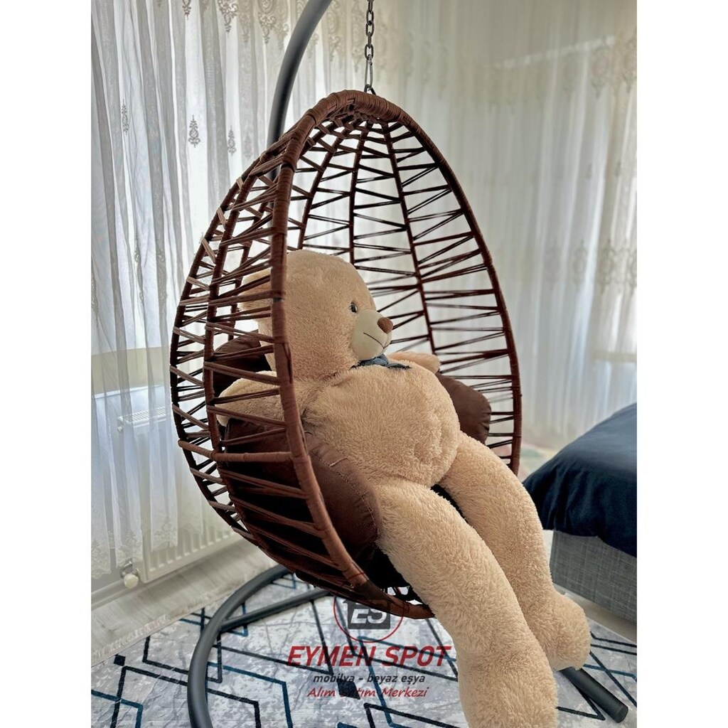 SıfırDamla El Örgüsü Makrome Bahçe, Balkon Salıncağı - 4