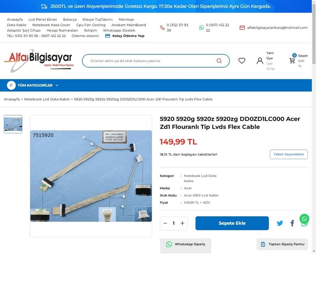 Acer Aspire 5920 ZD1 Notebook Parçaları - 13