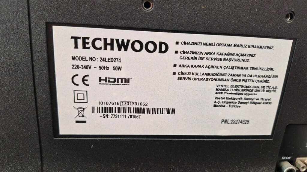 Vestel 24 inc Techwood led Tv - 5