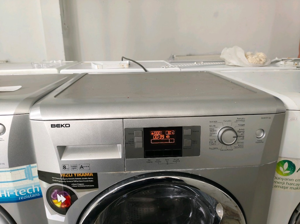 Beko gri 8 kg A+++ enerji 1000 devir çok temiz çamaşır makinesi - 8
