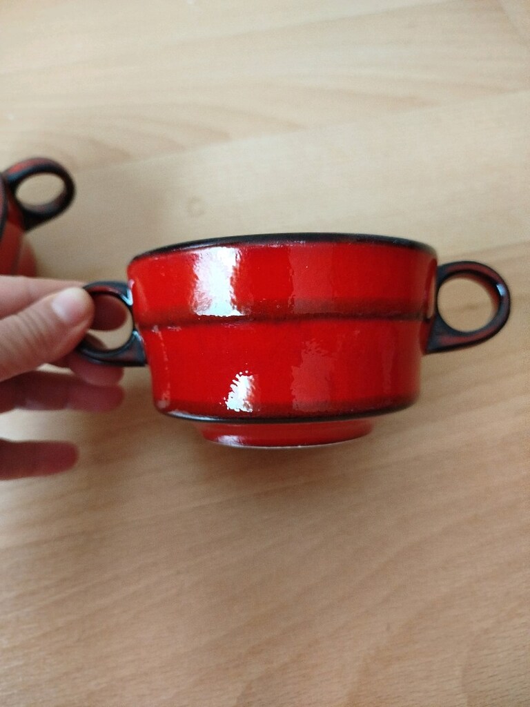 Vintage Thomas Scandic marka seramik kase iki adet - 4