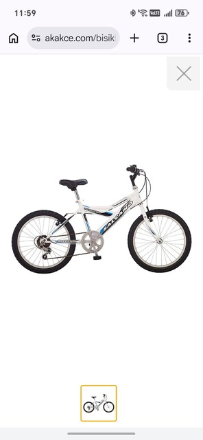 HİÇ KULLANILMAMIŞ.. Salcano 23311 tracker 20 BİSİKLET