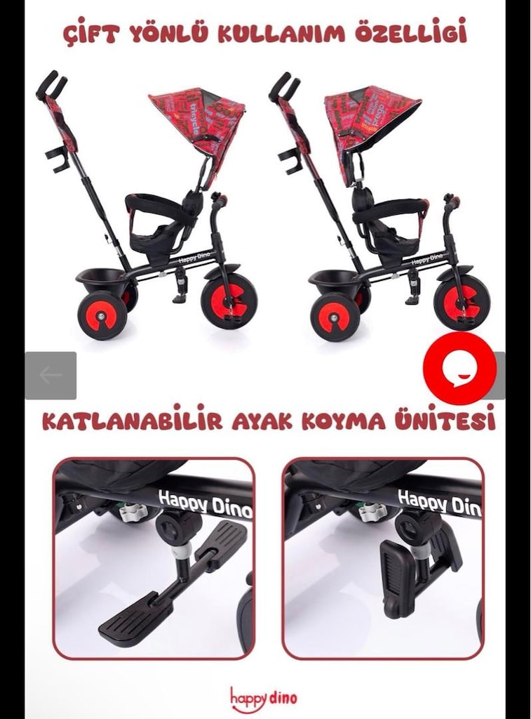 prego happy Dino ebeveyn veya ebeveynsiz kullanımlı bisiklet - 3