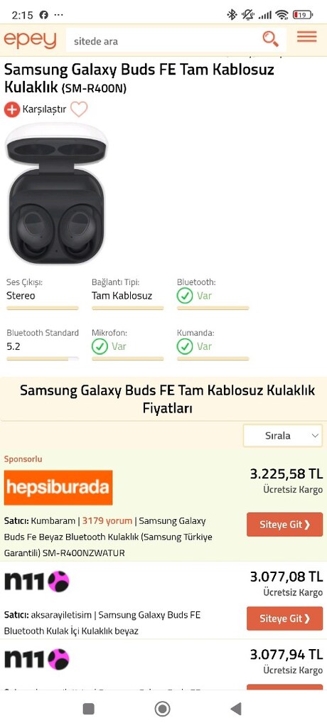 Samsung buds fe kulaklık - 2