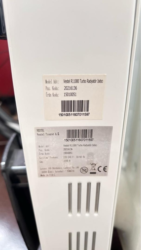 Vestel R11000 Turbo Radyatör Isıtıcı - 3