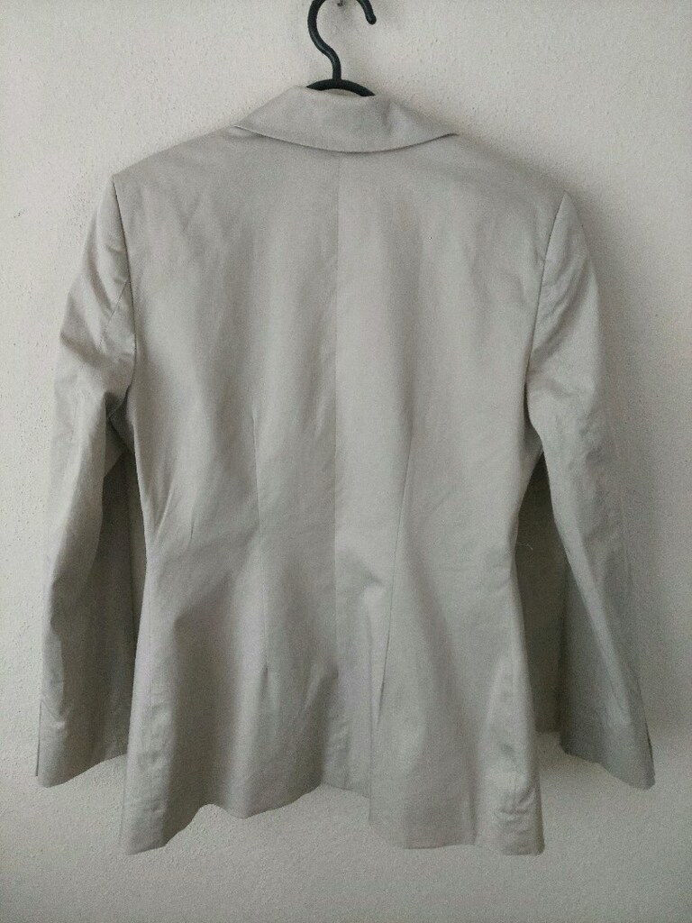 HERRY bayan Bej renk uzun blazer ceket - 3