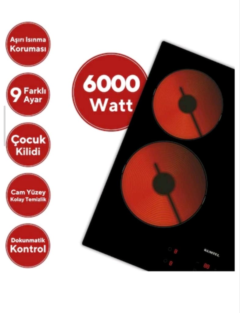 kapali kutu sifirhv6 04t kumtel ankastre elektrikli ocak - 3