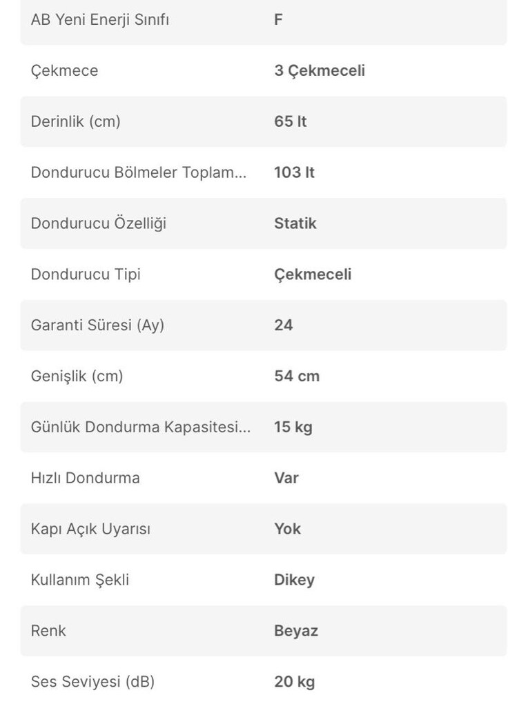 Derin Dondurucu Regal Marka 103 Lt - 4