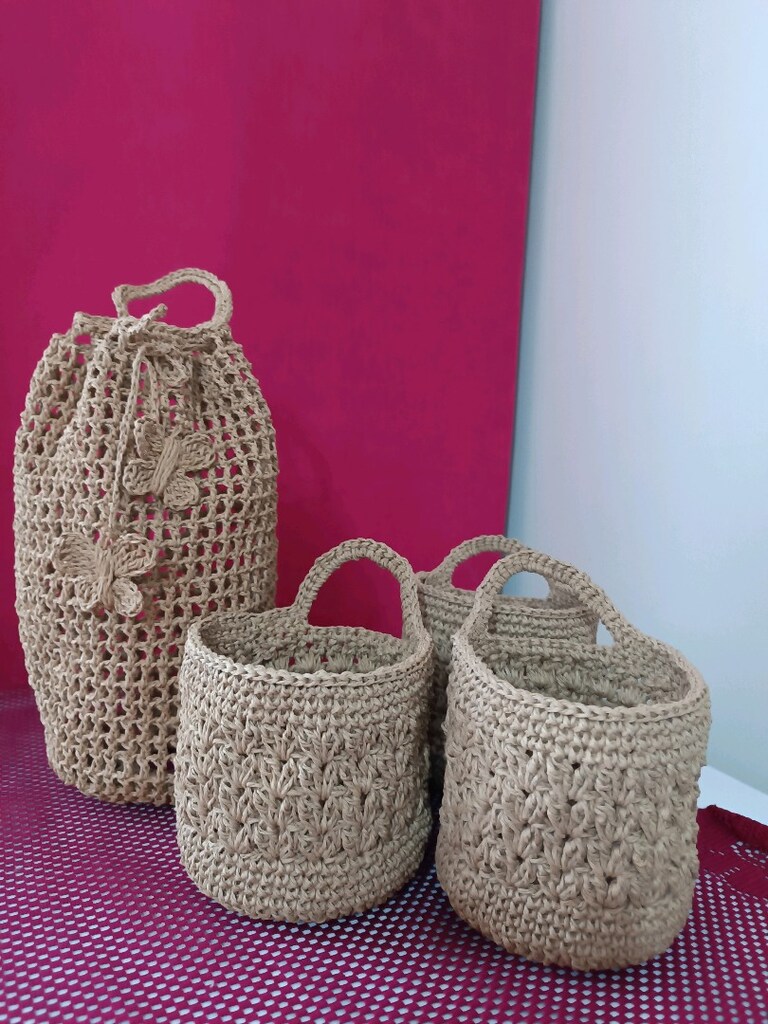 hasır mini sepet posetlik - 3