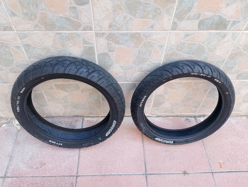 EUROGRIP LASTİKLER 130/70/17 & 100/80/17 TAKIMDIR - 2