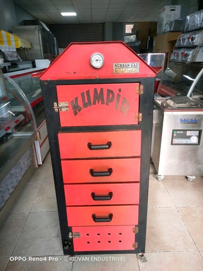 kumpir fırını tüplü ısıtmalı kumpir fırın kumpir makinesi - 19