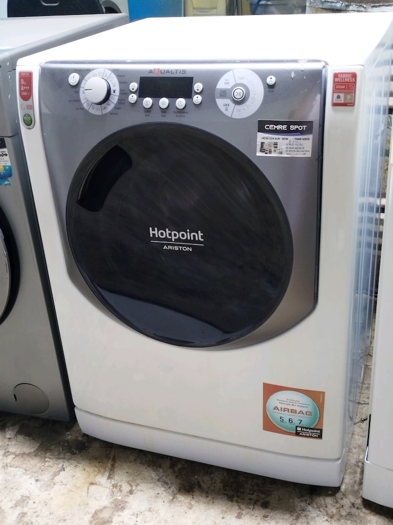 AQUALTİS 9 KG ÇAMAŞIR MAKİNESİ İZMİR İÇİ 3 AY GARANTİMİZ VARDIR - 9