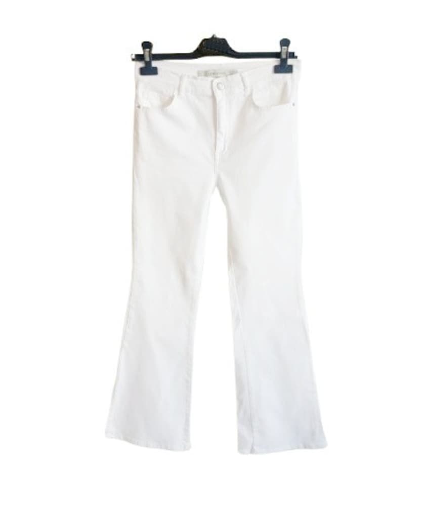 LC Waikiki Beyaz İspanyol Paça Stretch Kadın Jean Pantolon - 8